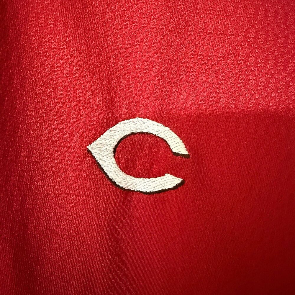 Antigua Polo Shirt Mens Large Red Cincinnati‎ Reds MLB Embroidered Performance - Picture 3 of 7